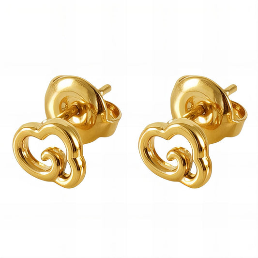 18K gold plated Stainless steel earrings, Intensity 89263-0