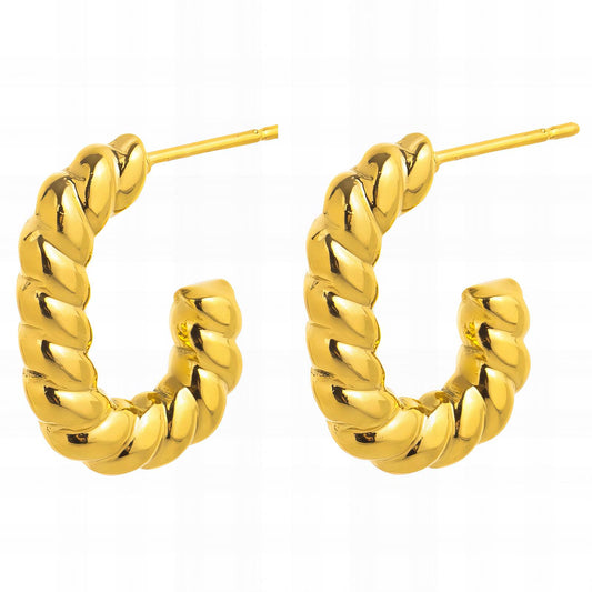 18K gold plated Stainless steel earrings, Intensity 89269-0