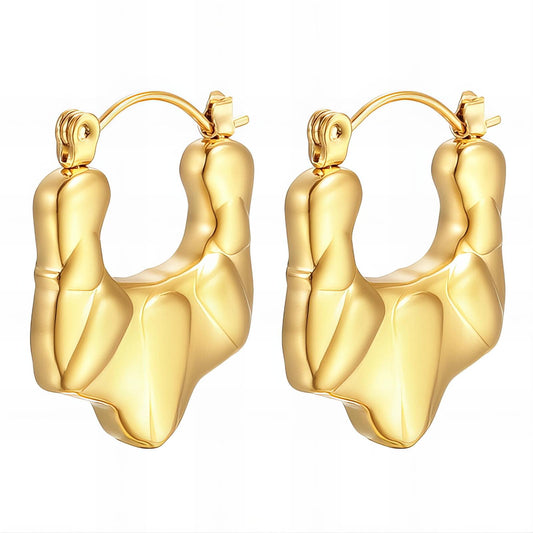 18K gold plated Stainless steel earrings, Intensity 89299-0