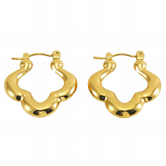 18K gold plated Stainless steel earrings, Intensity 89305-0