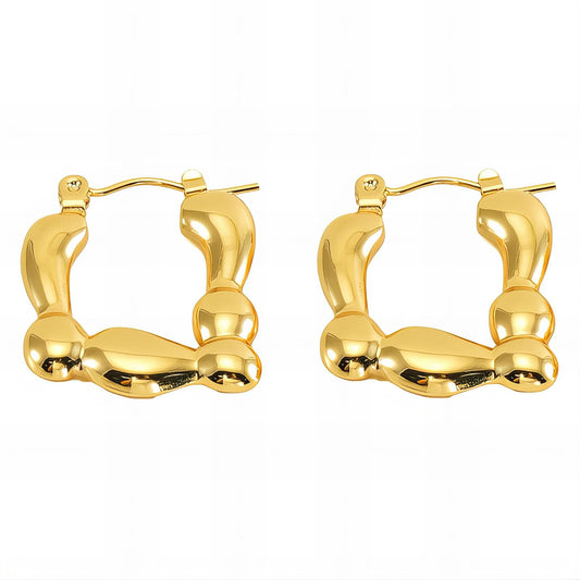 18K gold plated Stainless steel earrings, Intensity 89306-0