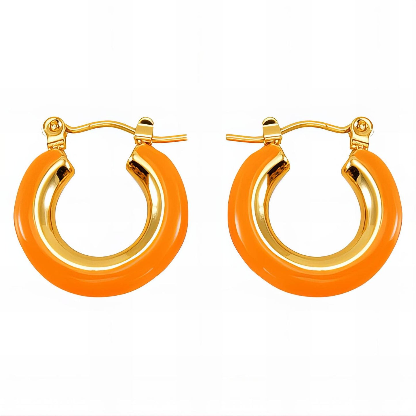 18K gold plated Stainless steel earrings, Intensity 89327-0