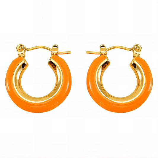 18K gold plated Stainless steel earrings, Intensity 89327-0