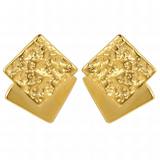 18K gold plated Stainless steel earrings, Intensity 89569-0