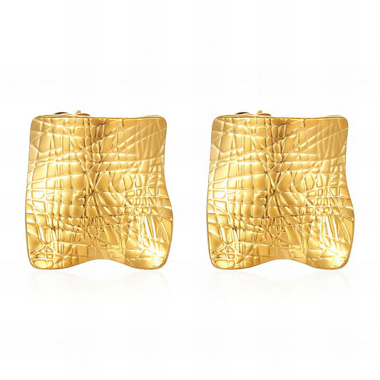 18K gold plated Stainless steel earrings, Intensity 89576-0