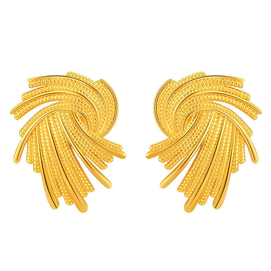 18K gold plated Stainless steel earrings, Intensity 89582-0