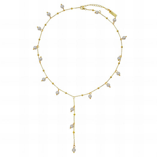 18K gold plated Stainless steel necklace, Ellis jewellery 89591-0