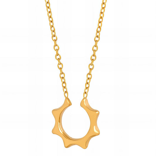 18K gold plated Stainless steel necklace, Intensity 89643-0