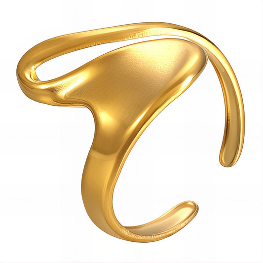 18K gold plated Stainless steel finger ring, Intensity 89685-0