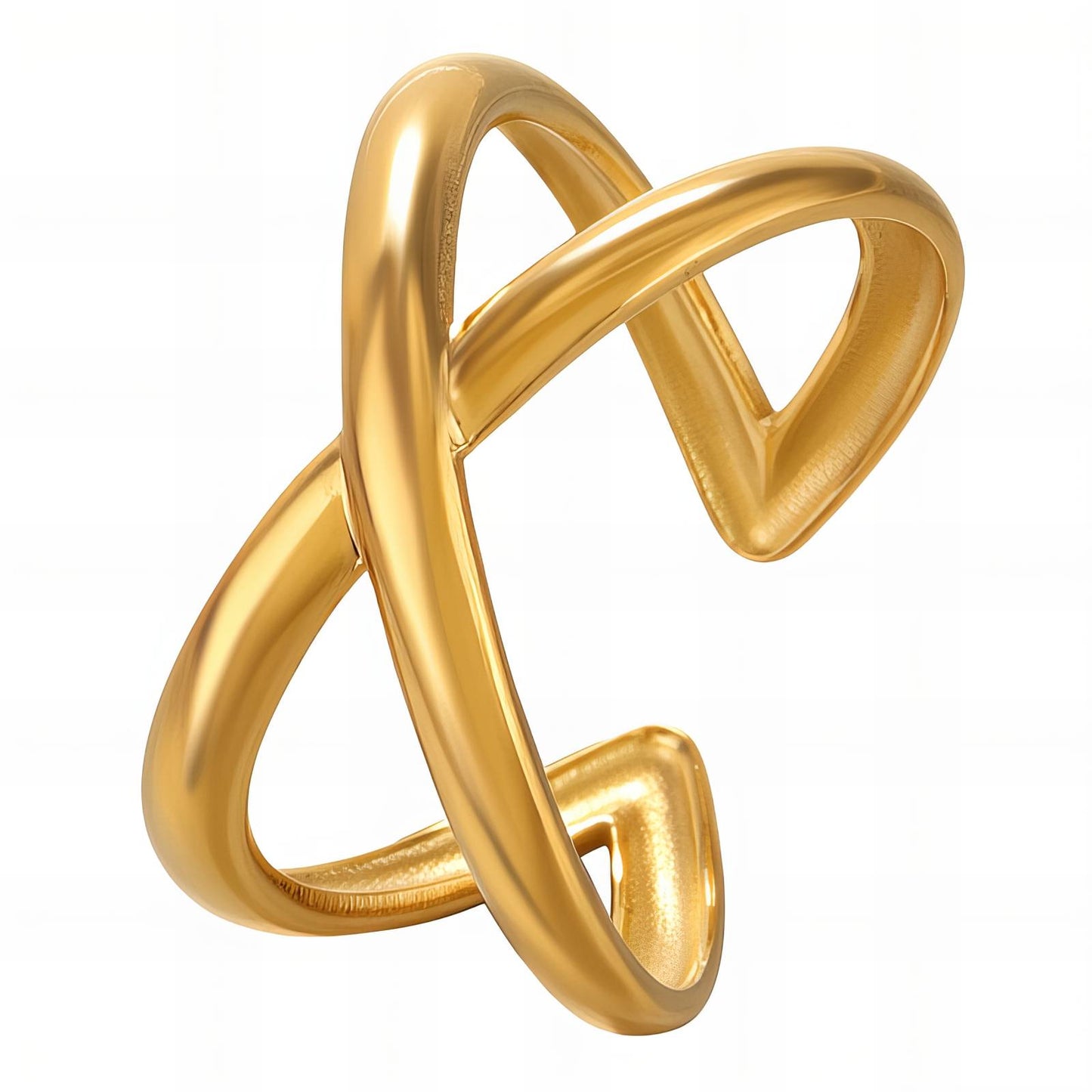 18K gold plated Stainless steel finger ring, Intensity 89694-0