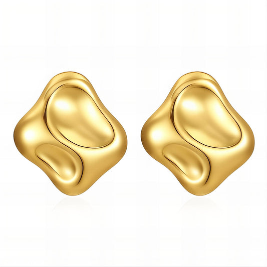 18K gold plated Stainless steel earrings, Intensity 89776-0