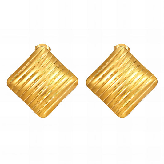 18K gold plated Stainless steel earrings, Intensity 89814-0