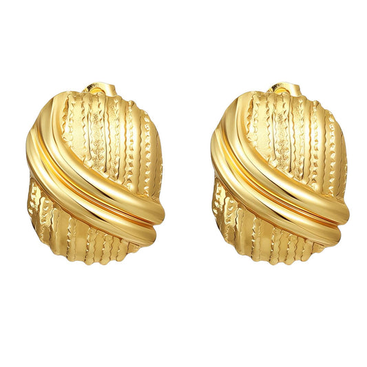 18K gold plated Stainless steel earrings, Intensity 89829-0