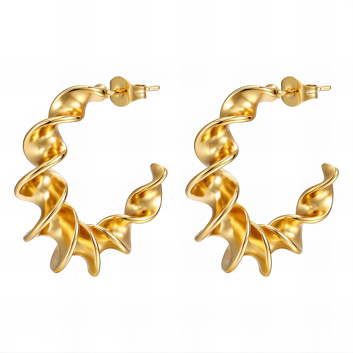 18K gold plated Stainless steel earrings, Intensity 89831-0