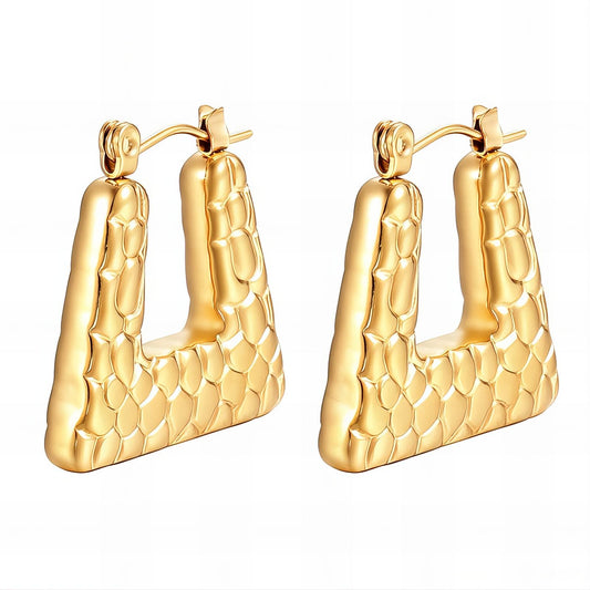 18K gold plated Stainless steel earrings, Intensity 89835-0