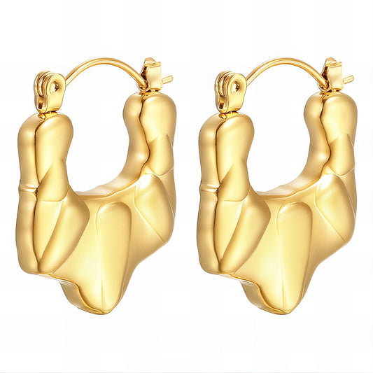 18K gold plated Stainless steel earrings, Intensity 89837-0
